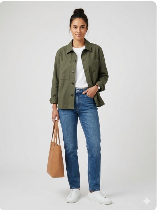 I Love Ugly Jackets & Blazers - I Love Ugly Premium Green Long Sleeve Button Up Shacket Jacket
